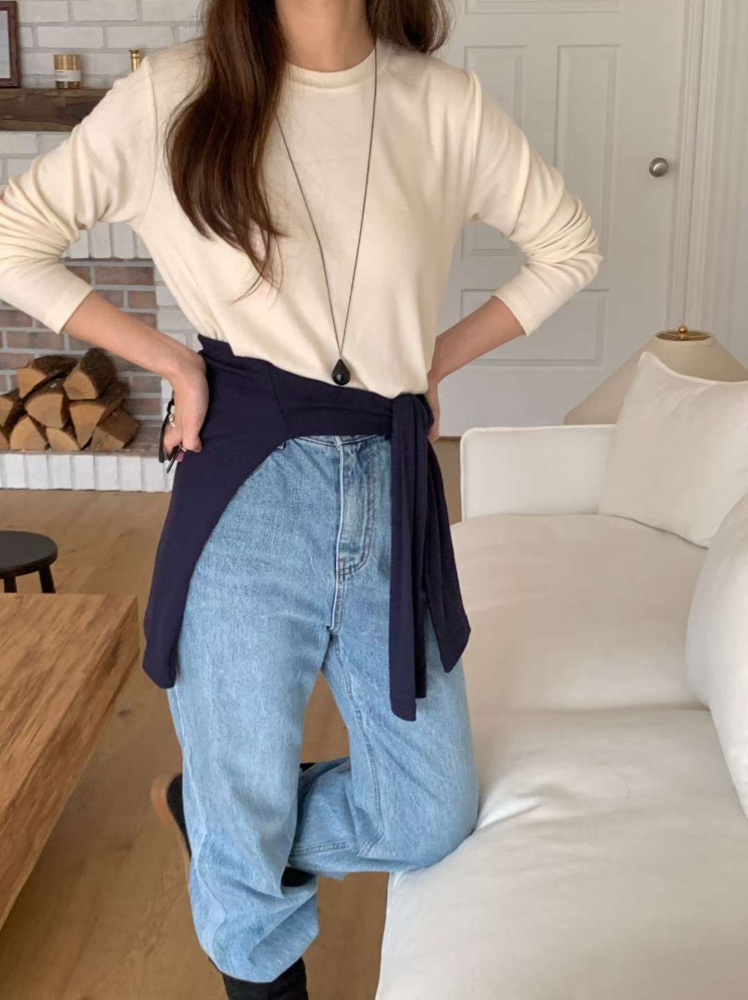 HACKER東大門㊣實拍女裝新品時尚25秋冬職業真品休閑長袖T恤HACKER長袖T恤