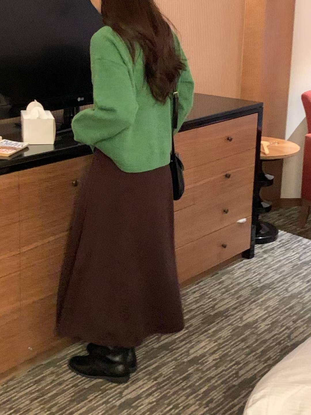 HACKER韓國代購㊣女裝新款時尚推薦真品25秋冬熱賣職業長裙HACKER長裙