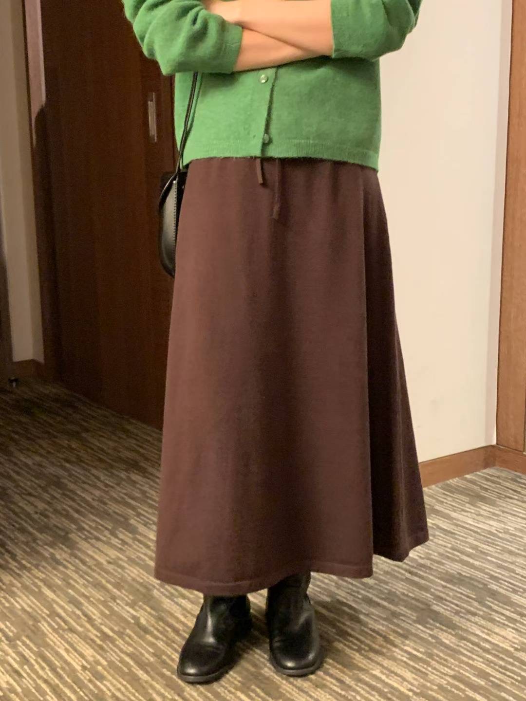 HACKER韓國代購㊣女裝新款時尚推薦真品25秋冬熱賣職業長裙HACKER長裙圖色2