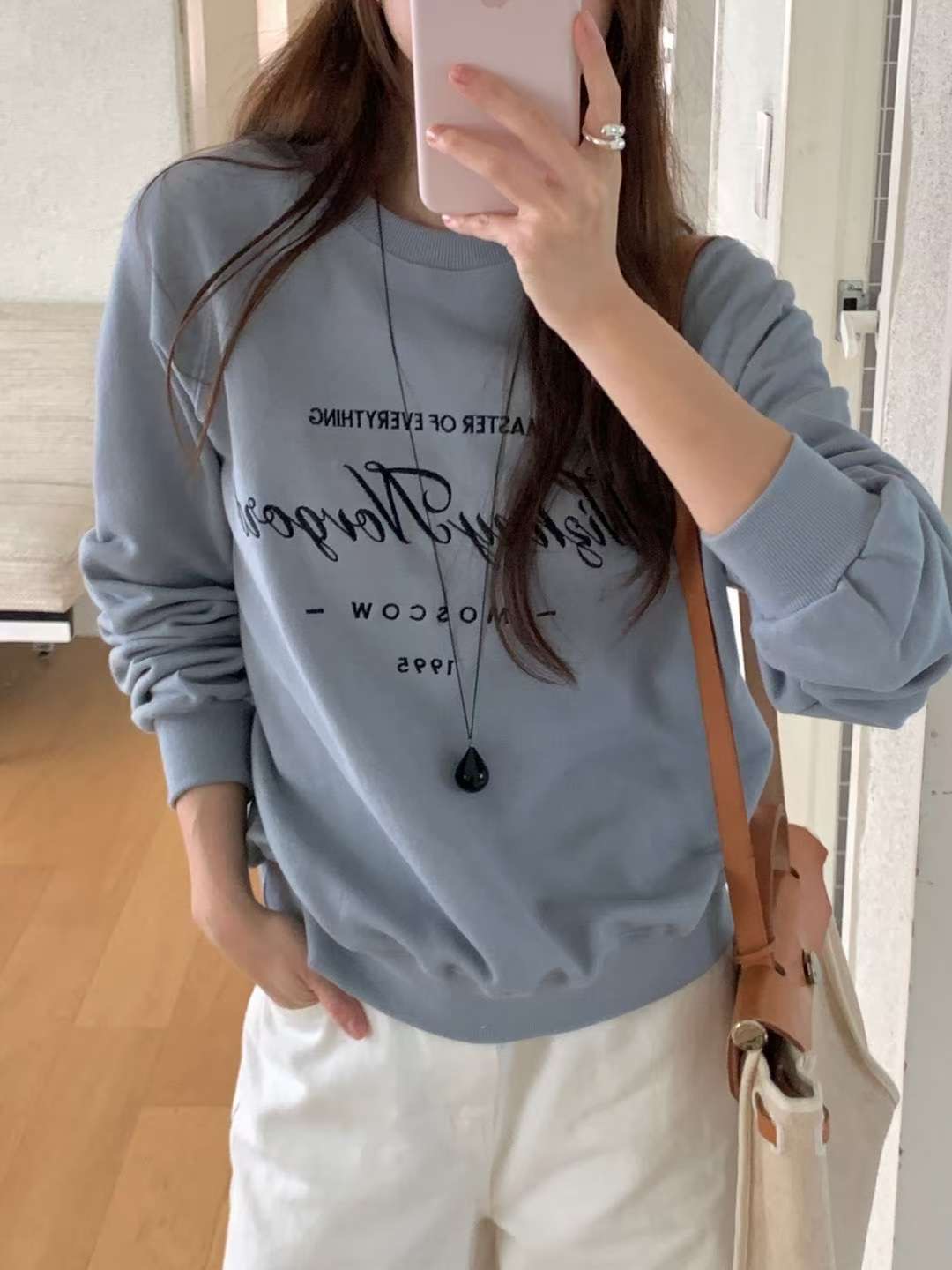 HACKER東大門㊣直郵女裝新款25秋冬人氣熱賣職業時尚休閑衛衣HACKER衛衣圖色2