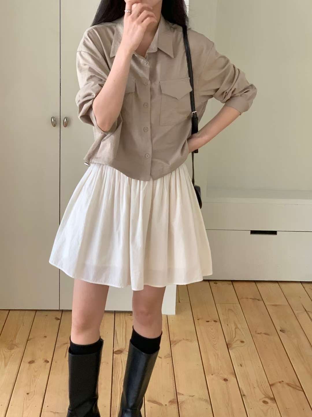 HACKER韓國代購㊣女裝新款時尚職業推薦真品熱賣襯衫蕾絲衫HACKER襯衫/蕾絲衫圖色1