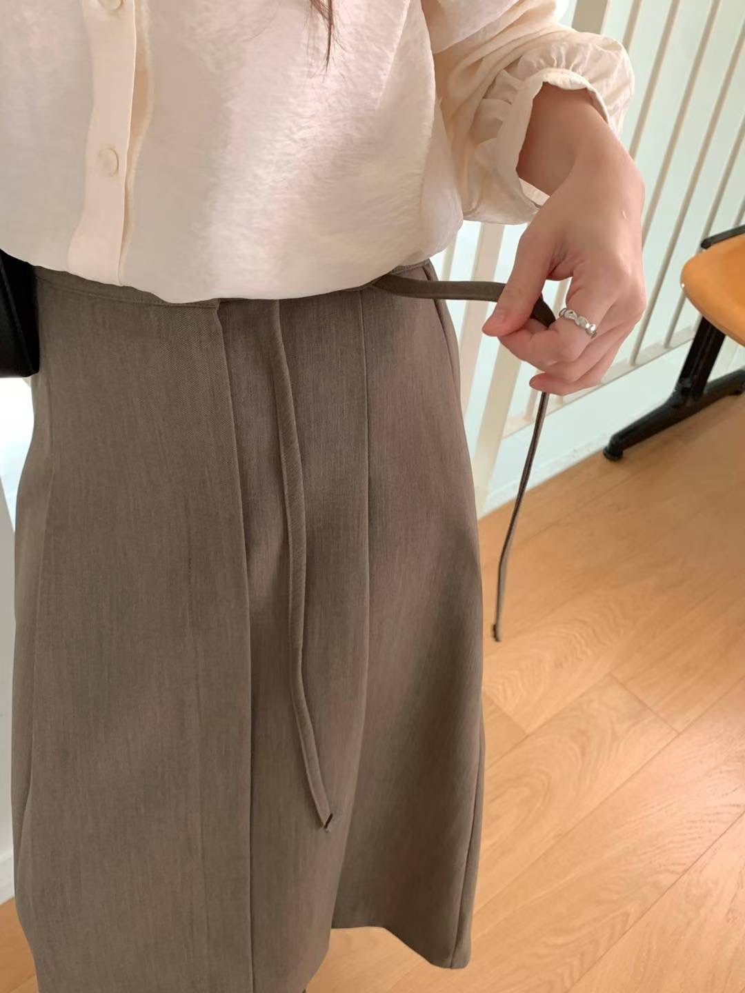 HACKER韓國直郵㊣女士新品休閑時尚25秋冬推薦熱賣真品長裙HACKER長裙