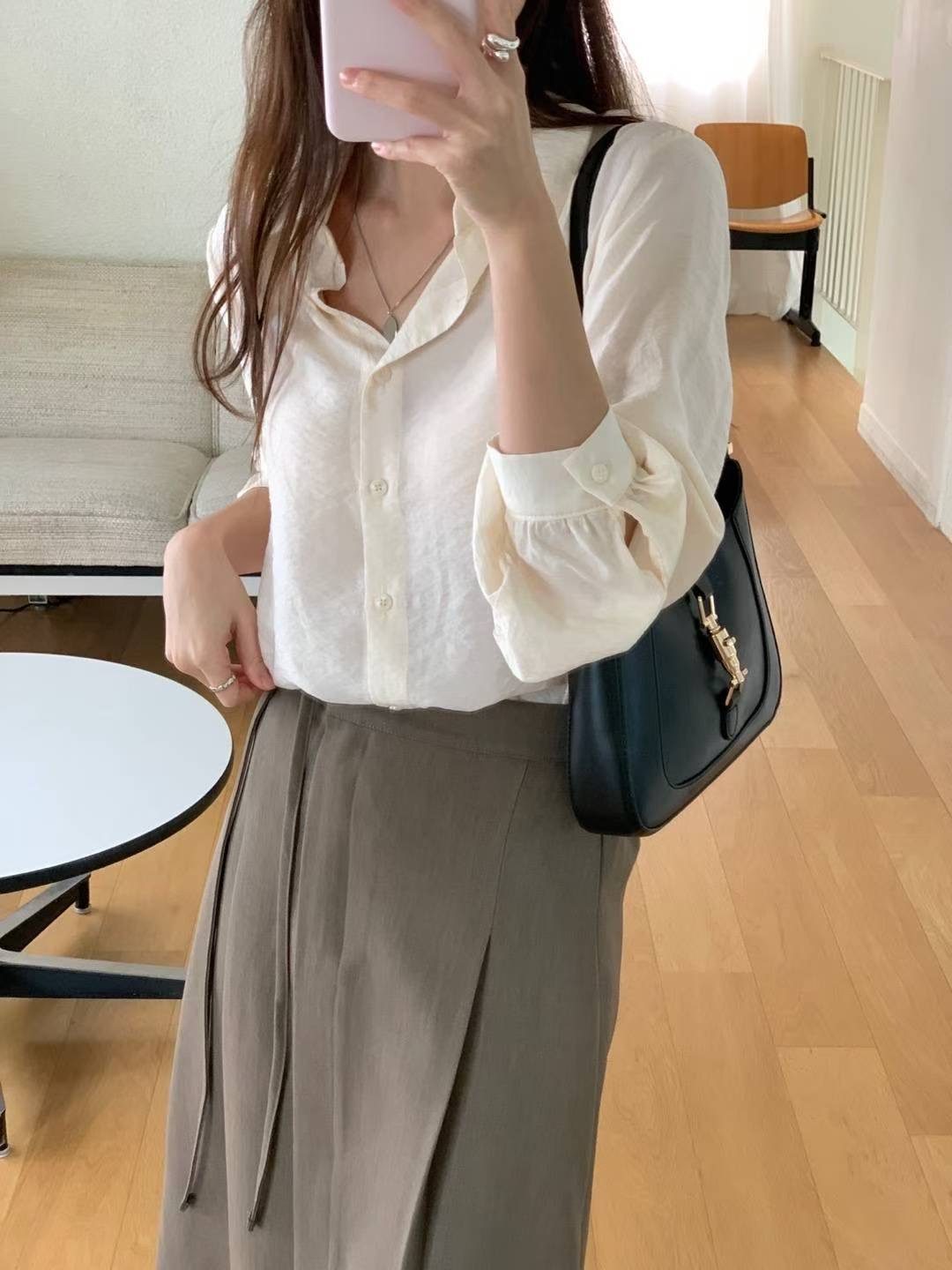 HACKER東大門㊣實拍女裝新款職業人氣熱賣休閑真品襯衫蕾絲衫HACKER襯衫/蕾絲衫