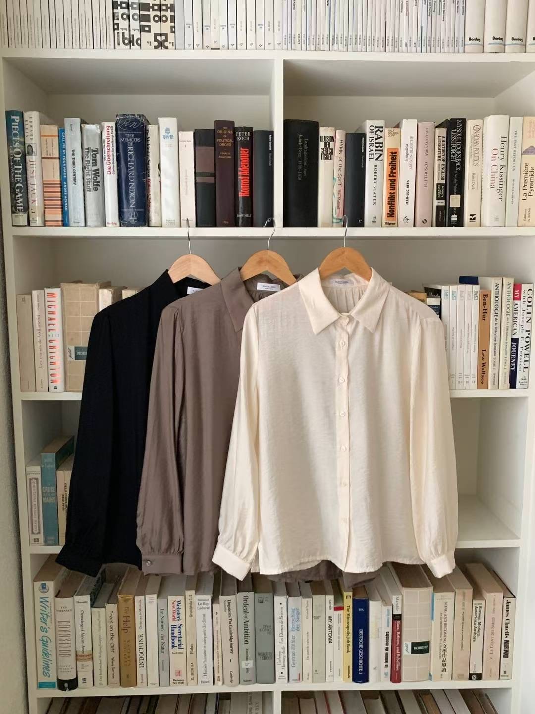 HACKER東大門㊣實拍女裝新款職業人氣熱賣休閑真品襯衫蕾絲衫HACKER襯衫/蕾絲衫圖色2左二色