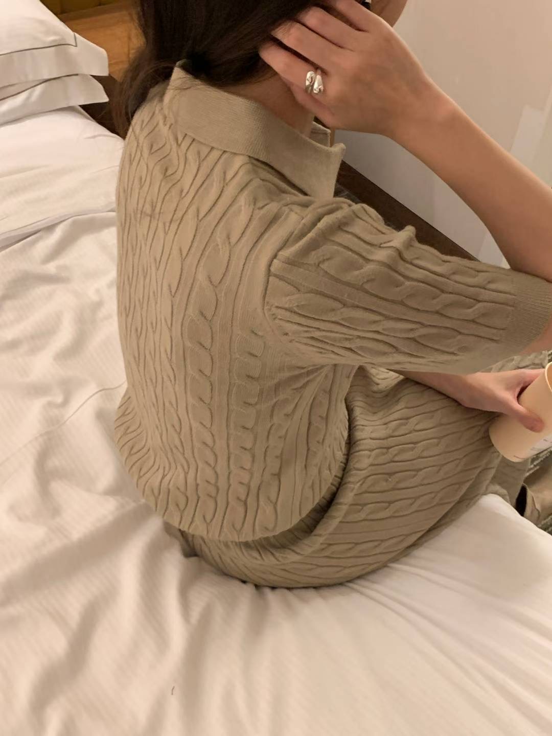 HACKER東大門㊣直郵女士新款人氣職業推薦25秋冬休閑針織衫HACKER針織衫