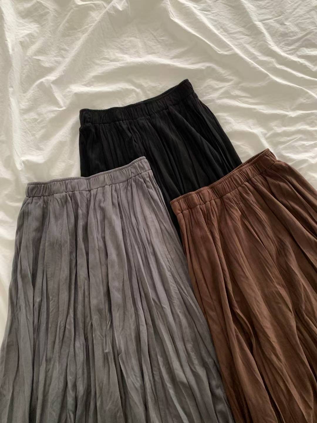 HACKER東大門㊣實拍女士新款人氣真品推薦休閑職業長裙褶裙HACKER長裙