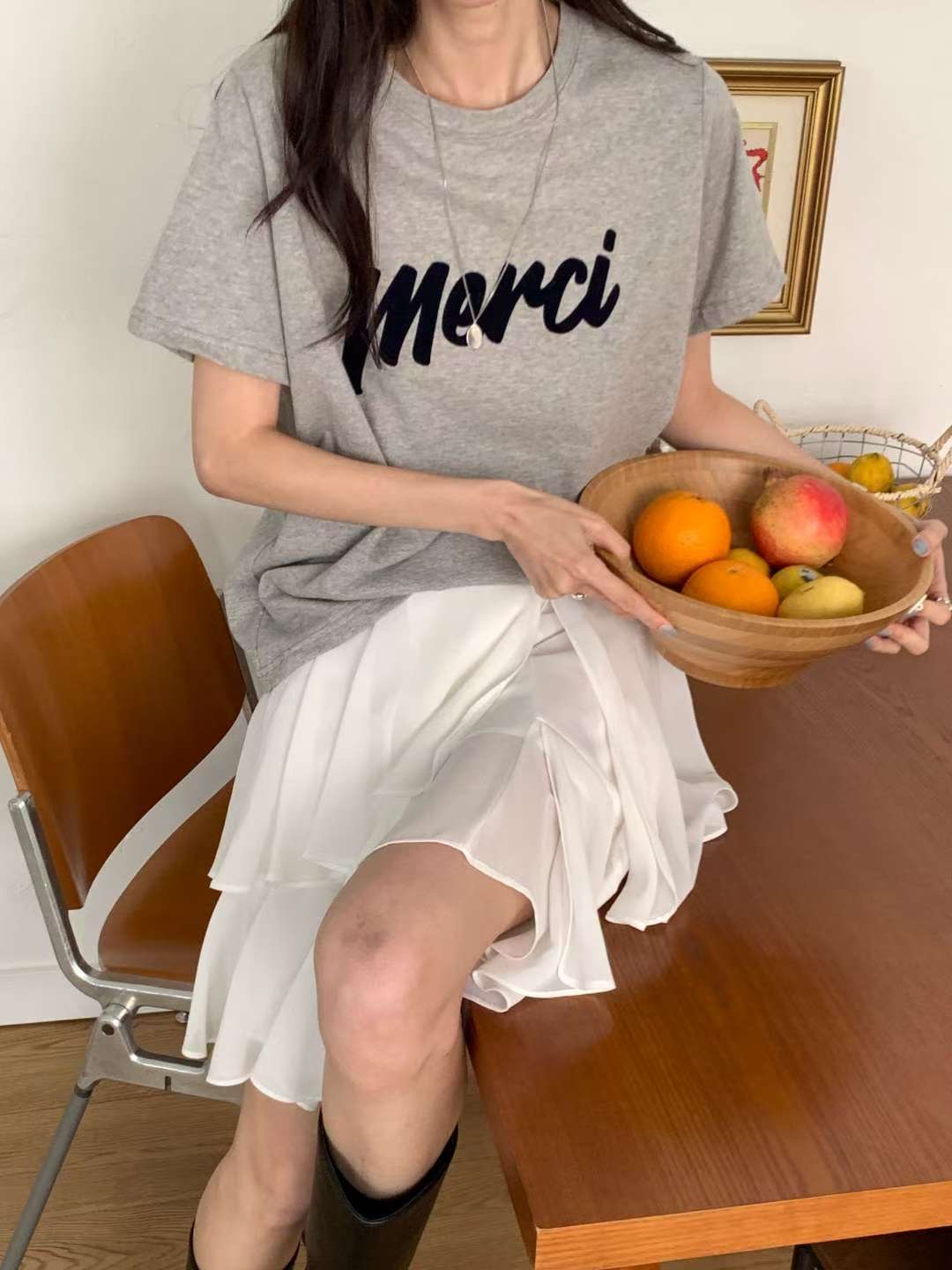 HACKER韓國直郵㊣女士新款熱賣推薦25秋冬休閑人氣職業真品T恤HACKERT恤圖色2