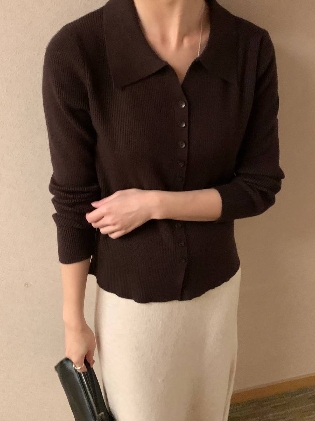 HACKER東大門㊣直郵女裝新品推薦時尚職業人氣25秋冬針織衫HACKER針織衫圖色4