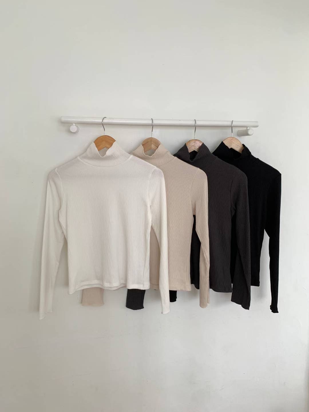 HACKER東大門㊣實拍女士新款時尚職業推薦真品休閑25秋冬長袖T恤HACKER長袖T恤圖色3左三色