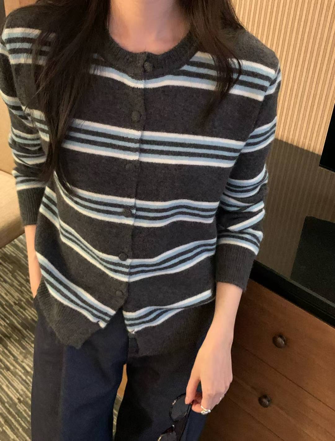 HACKER東大門㊣實拍女士新品推薦人氣真品25秋冬針織衫羊毛衫HACKER針織衫圖色2