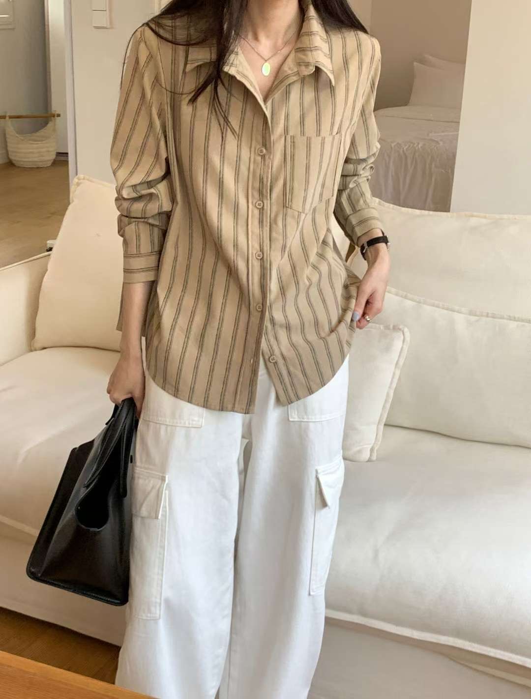 HACKER東大門㊣實拍女裝新品推薦職業休閑人氣真品襯衫蕾絲衫HACKER襯衫/蕾絲衫