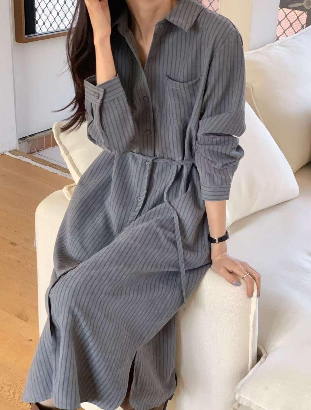 HACKER東大門㊣直郵女裝新品休閑熱賣職業25秋冬人氣連衣裙HACKER連衣裙