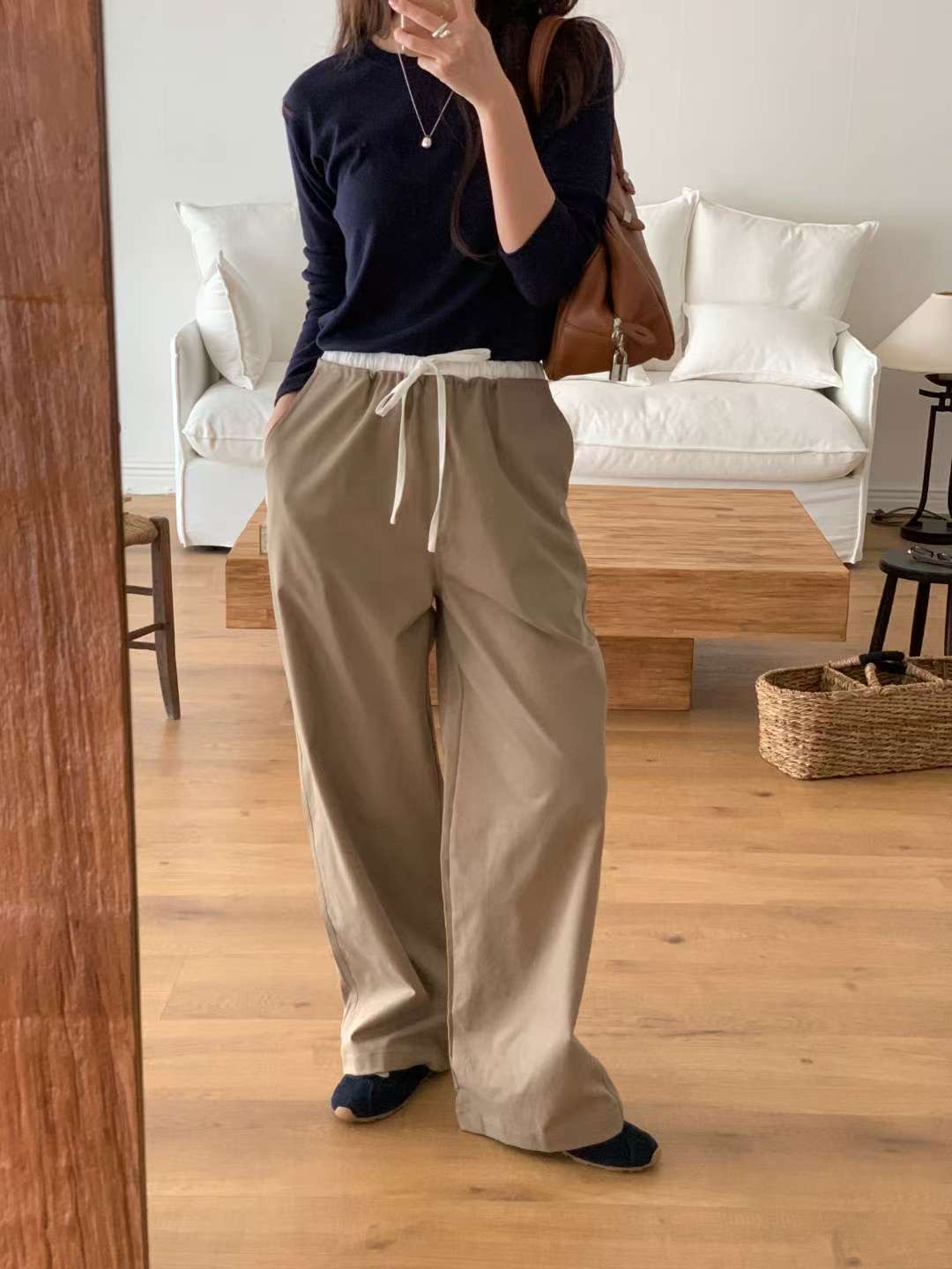 HACKER韓國代購㊣女裝新品職業推薦25秋冬熱賣休閑真品休閑褲HACKER休閑褲