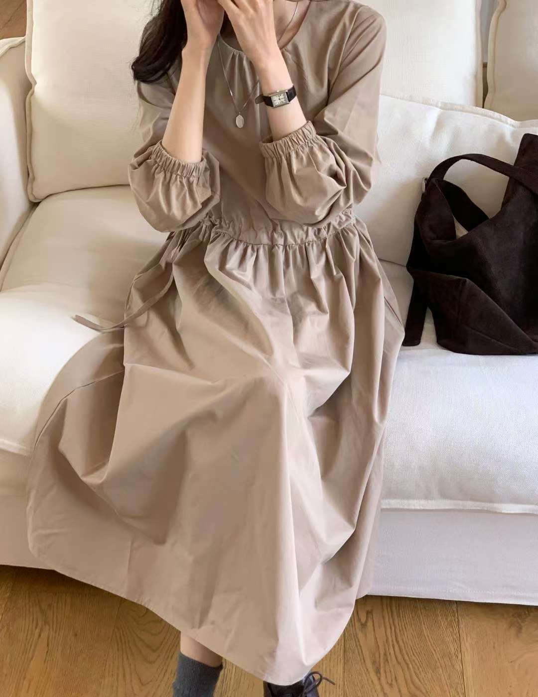 HACKER韓國代購㊣女士新款人氣休閑25秋冬真品熱賣推薦連衣裙HACKER連衣裙