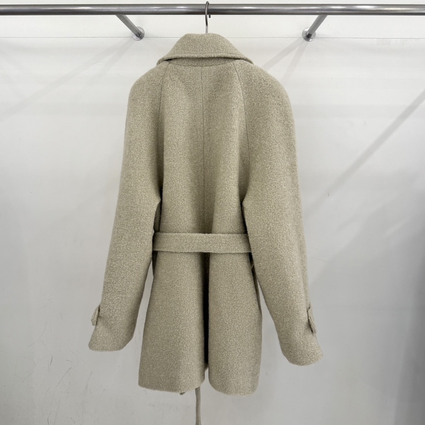 ADELINE東大門㊣直郵女裝新品推薦職業時尚25秋冬短款大衣含腰帶ADELINE短款大衣