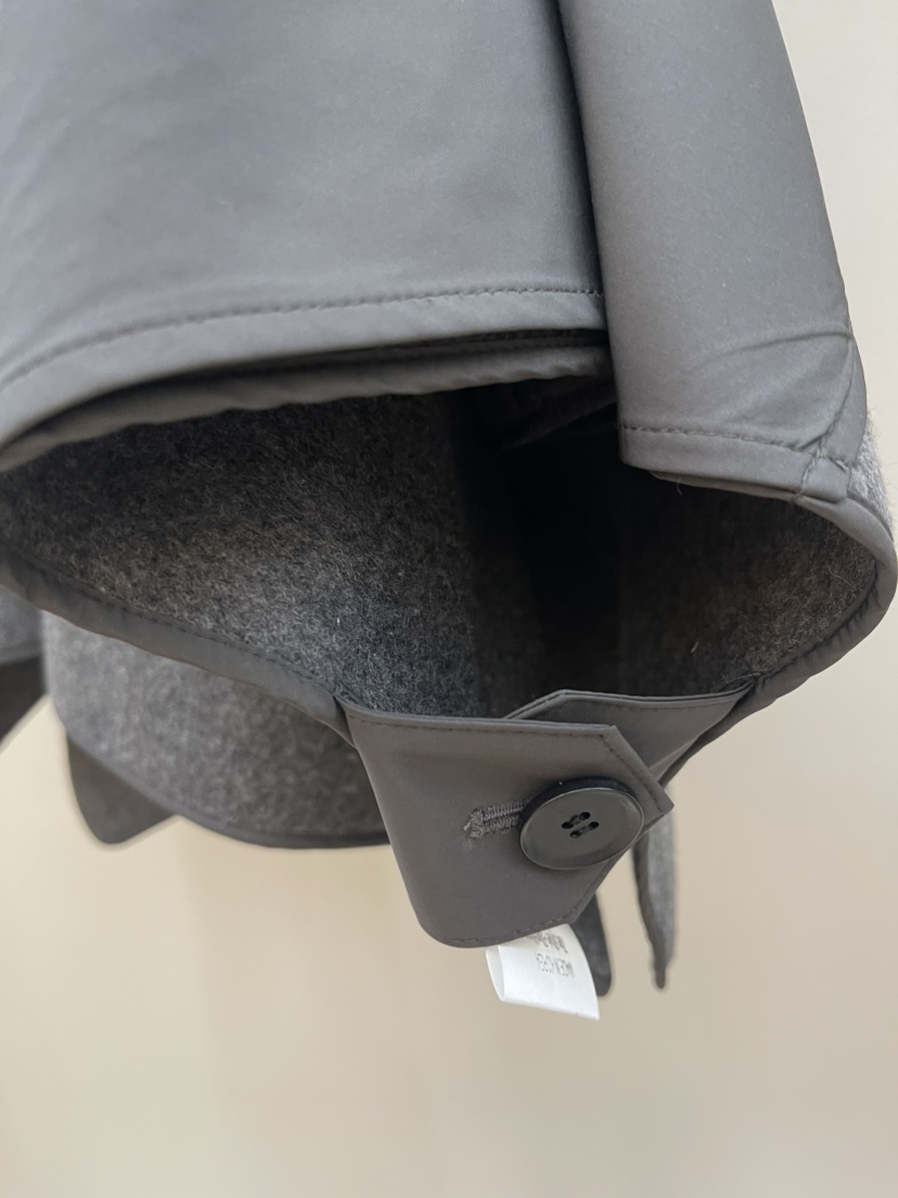 PLUS HONG-P東大門㊣實拍女裝新款推薦時尚短款大衣斗篷羊毛LORA FAMILY/PLUS HONG短款大衣