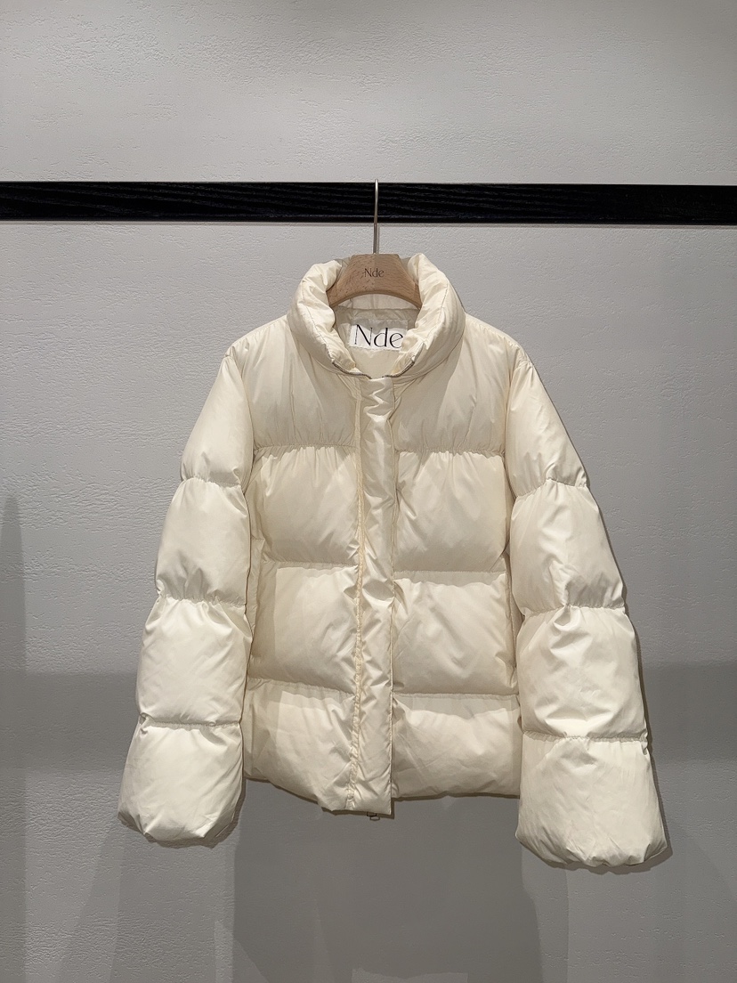 NDE韓國直郵㊣女士新款真品職業時尚25秋冬短款棉服填充鴨絨NDE短款棉服圖色1