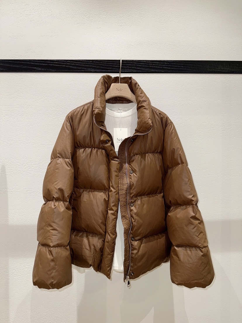 NDE韓國直郵㊣女士新款真品職業時尚25秋冬短款棉服填充鴨絨NDE短款棉服圖色2