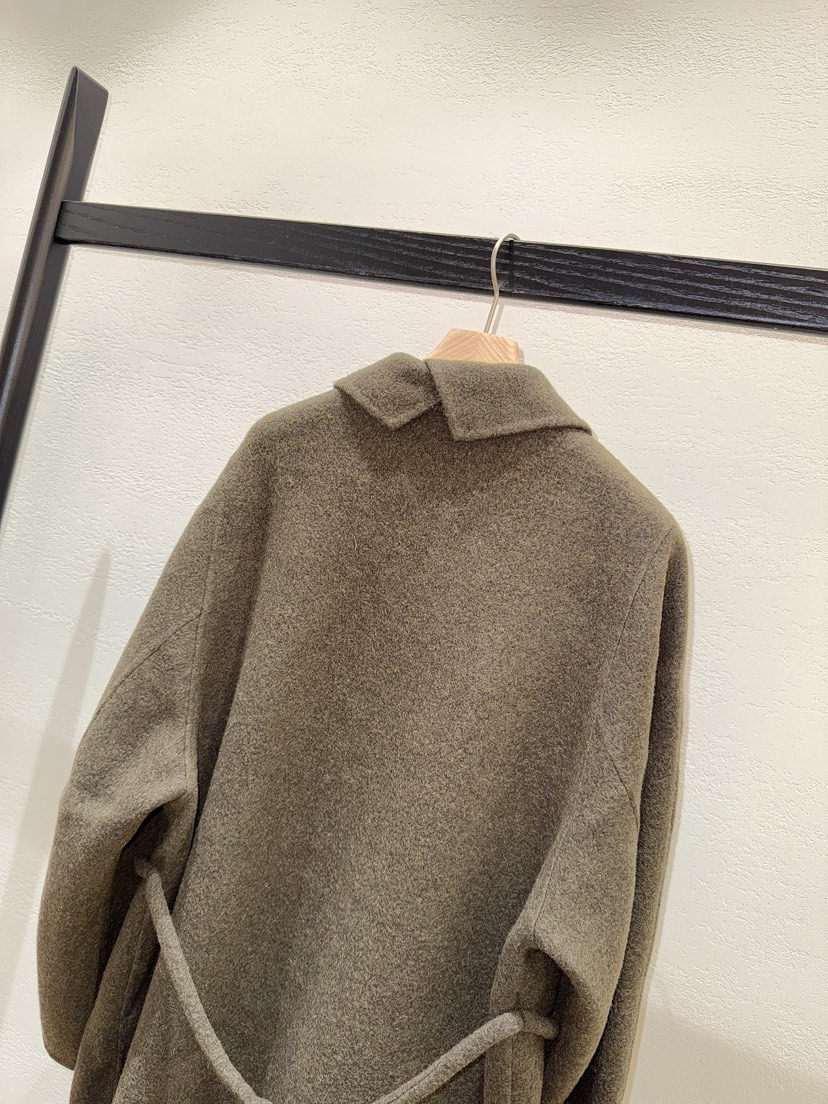 NDE東大門㊣直郵女裝新款人氣職業25秋冬推薦中長款大衣含腰繩NDE中長款大衣