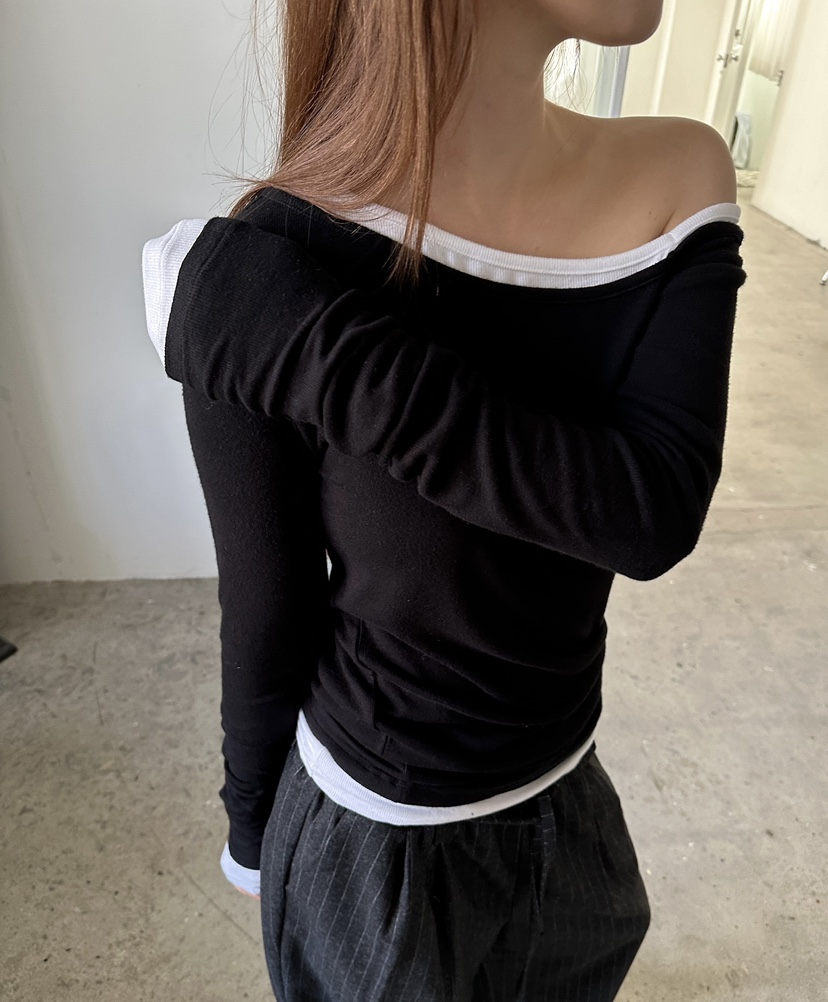 UNBOUND韓國直郵㊣女裝新款真品25秋冬人氣時尚熱賣長袖T恤UNBOUND長袖T恤