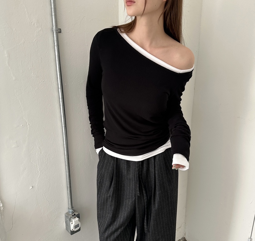 UNBOUND韓國直郵㊣女裝新款真品25秋冬人氣時尚熱賣長袖T恤UNBOUND長袖T恤
