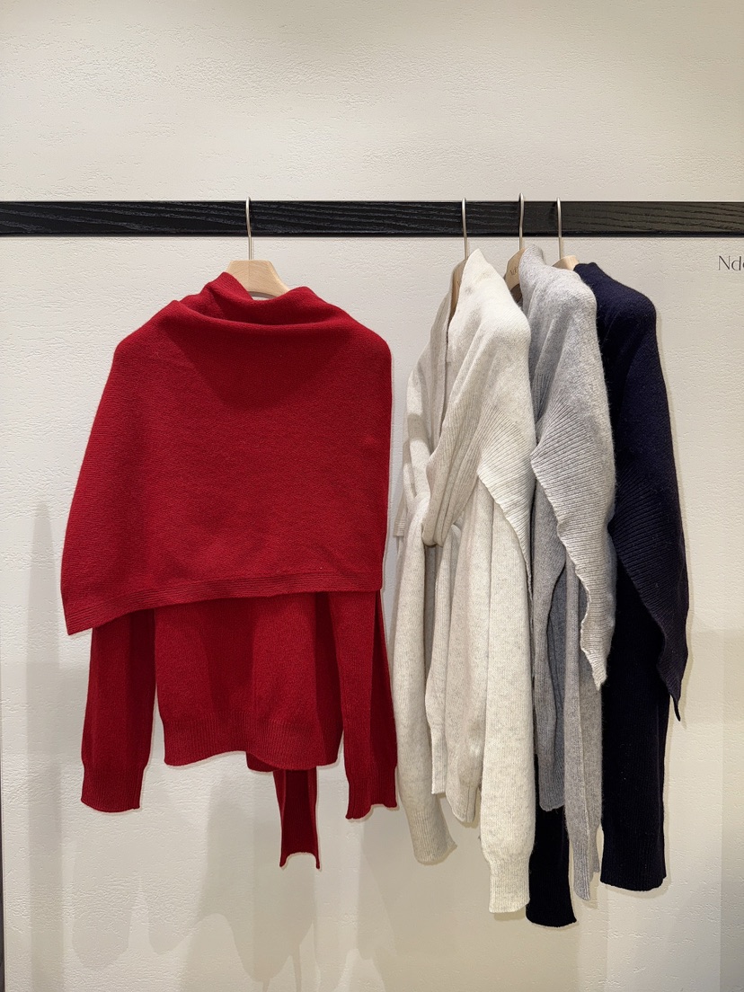 NDE東大門㊣實拍女士新品休閑熱賣職業真品套裝羊毛圍巾套裝NDE套裝