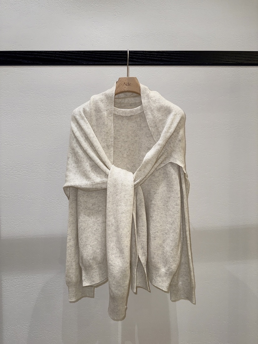 NDE東大門㊣實拍女士新品休閑熱賣職業真品套裝羊毛圍巾套裝NDE套裝圖色2