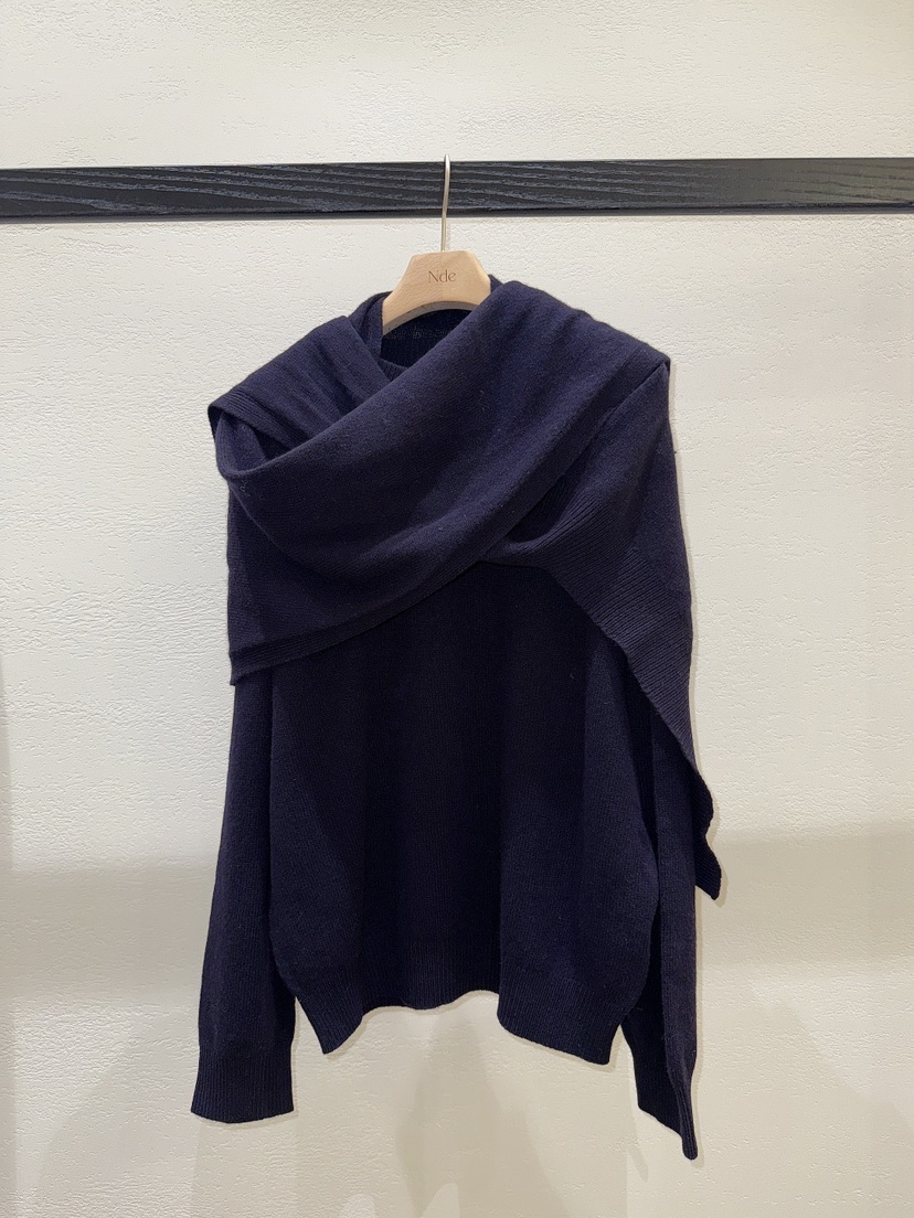 NDE東大門㊣實拍女士新品休閑熱賣職業真品套裝羊毛圍巾套裝NDE套裝圖色3