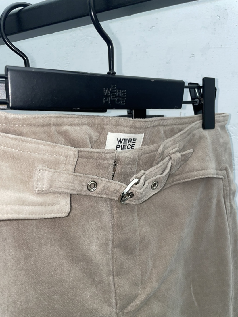 KARE/WEREPIECE東大門㊣代購女士新品真品推薦休閑褲天鵝絨KARE/WEREPIECE休閑褲