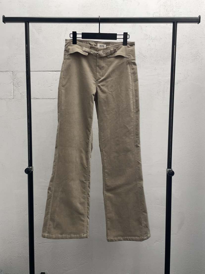 KARE/WEREPIECE東大門㊣代購女士新品真品推薦休閑褲天鵝絨KARE/WEREPIECE休閑褲圖色1