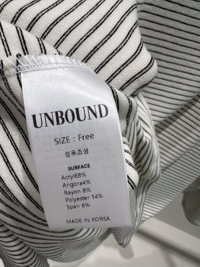 UNBOUND韓國代購㊣女裝新款推薦真品25秋冬熱賣休閑長袖T恤UNBOUND長袖T恤