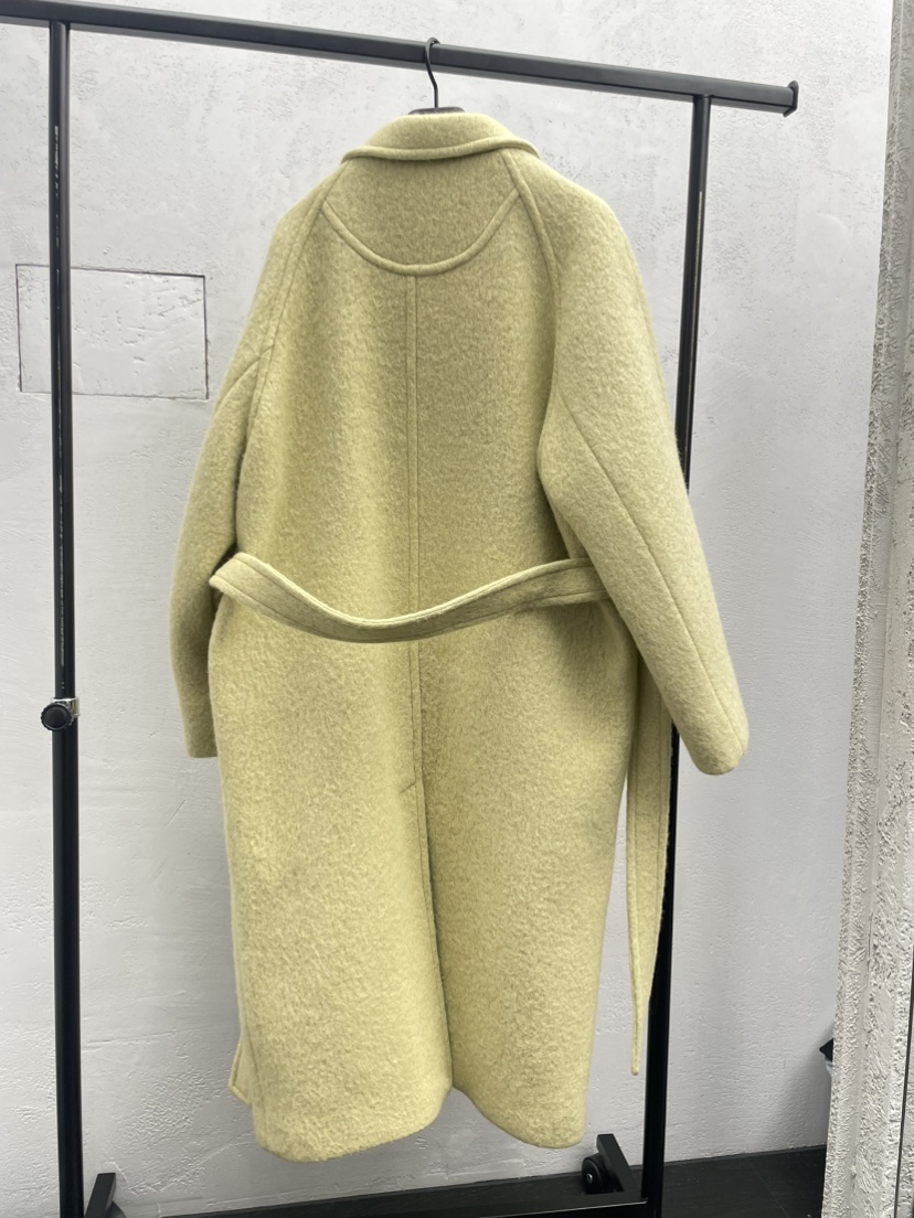 KARE/WEREPIECE東大門㊣實拍女裝新款25秋冬中長款大衣含腰帶羊駝長款KARE/WEREPIECE中長款大衣