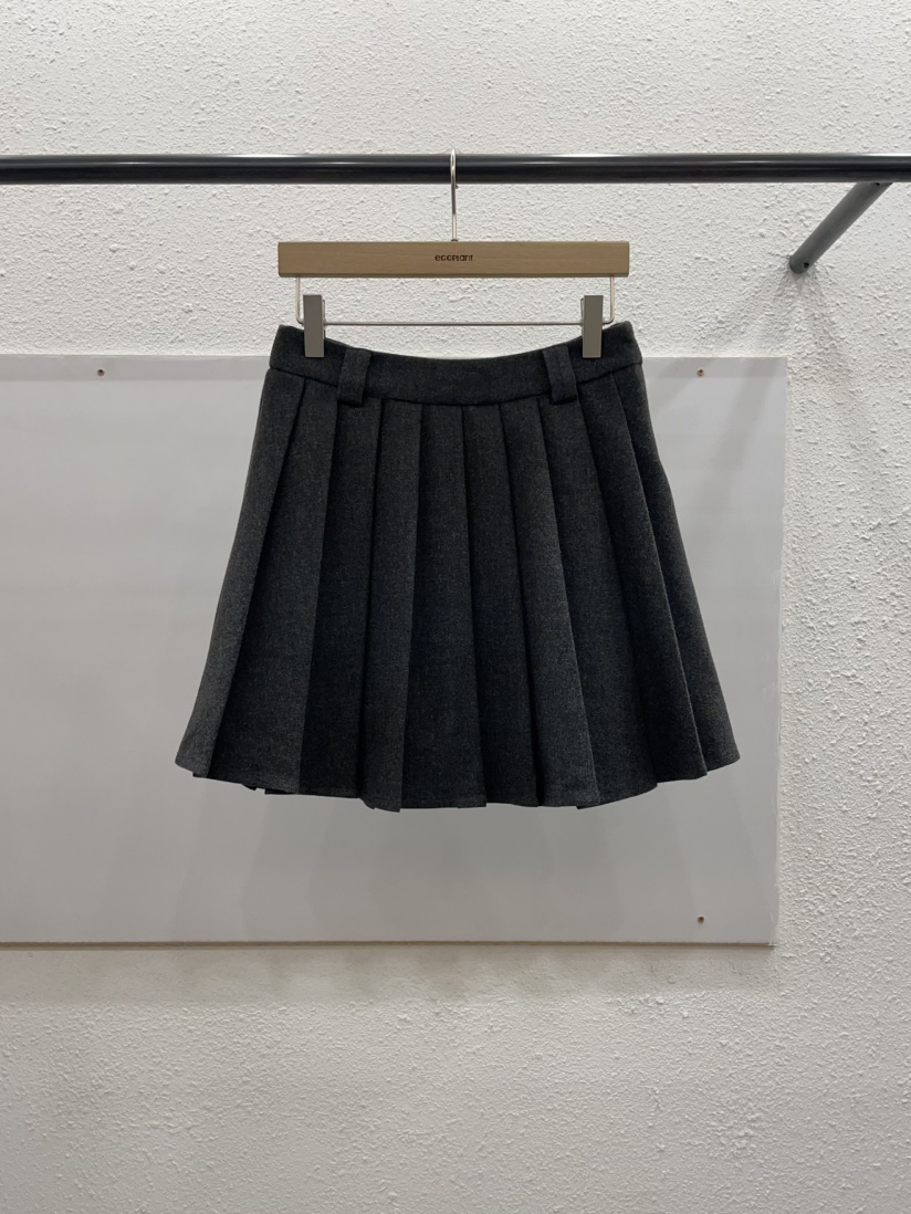 EGGPLANT東大門㊣代購女士新品25秋冬真品時尚休閑熱賣短裙EGGPLANT短裙圖色1