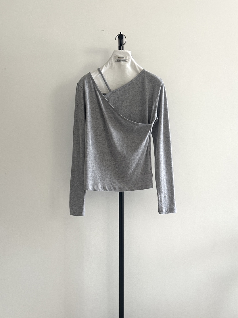 BAKING POWDER東大門㊣實拍女裝新款推薦職業真品熱賣長袖T恤BAKING POWDER長袖T恤圖色2