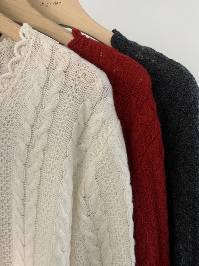 LOGARDEN韓國直郵㊣女士新款推薦25秋冬真品人氣休閑針織衫LO GARDEN針織衫