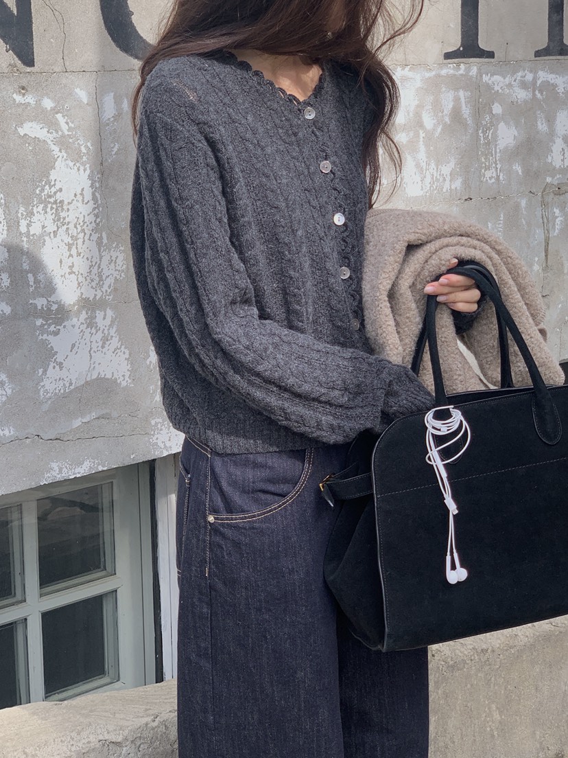 LOGARDEN韓國直郵㊣女士新款推薦25秋冬真品人氣休閑針織衫LO GARDEN針織衫