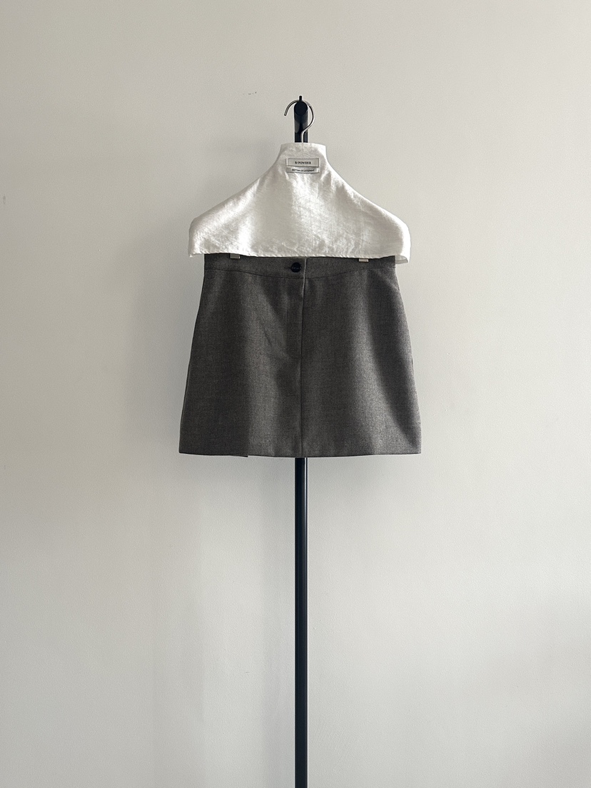 BAKING POWDER韓國代購㊣女裝新款真品熱賣休閑人氣推薦短裙BAKING POWDER短裙圖色2