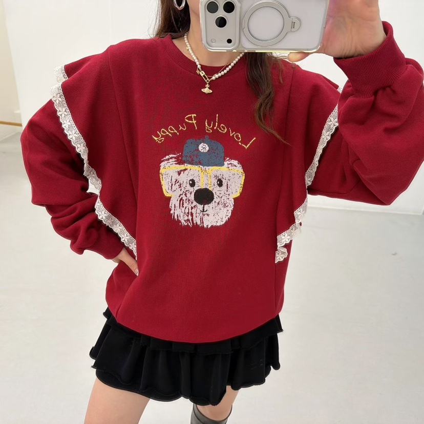 LOVABLE東大門㊣直郵女士新品推薦熱賣休閑真品人氣職業衛衣LOVABLE衛衣