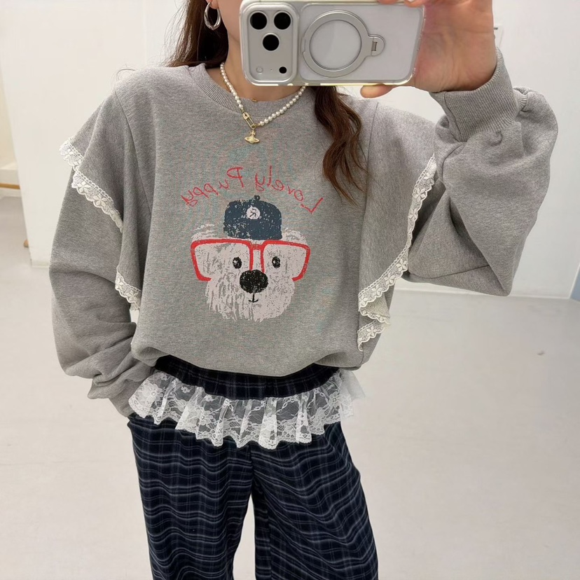 LOVABLE東大門㊣直郵女士新品推薦熱賣休閑真品人氣職業衛衣LOVABLE衛衣