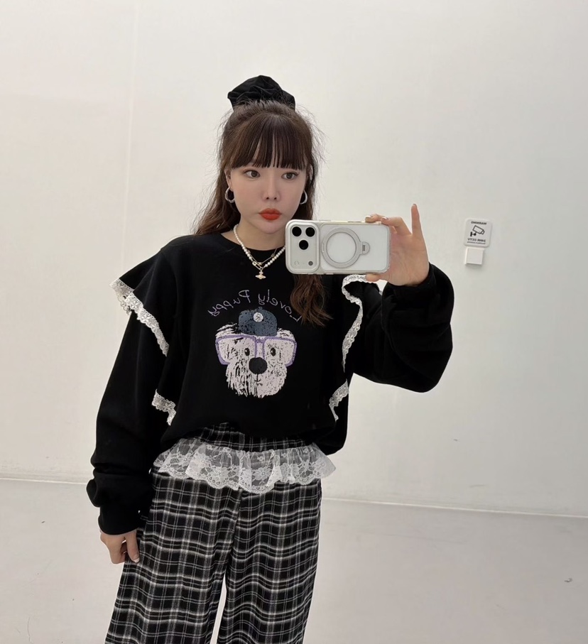 LOVABLE東大門㊣直郵女士新品推薦熱賣休閑真品人氣職業衛衣LOVABLE衛衣