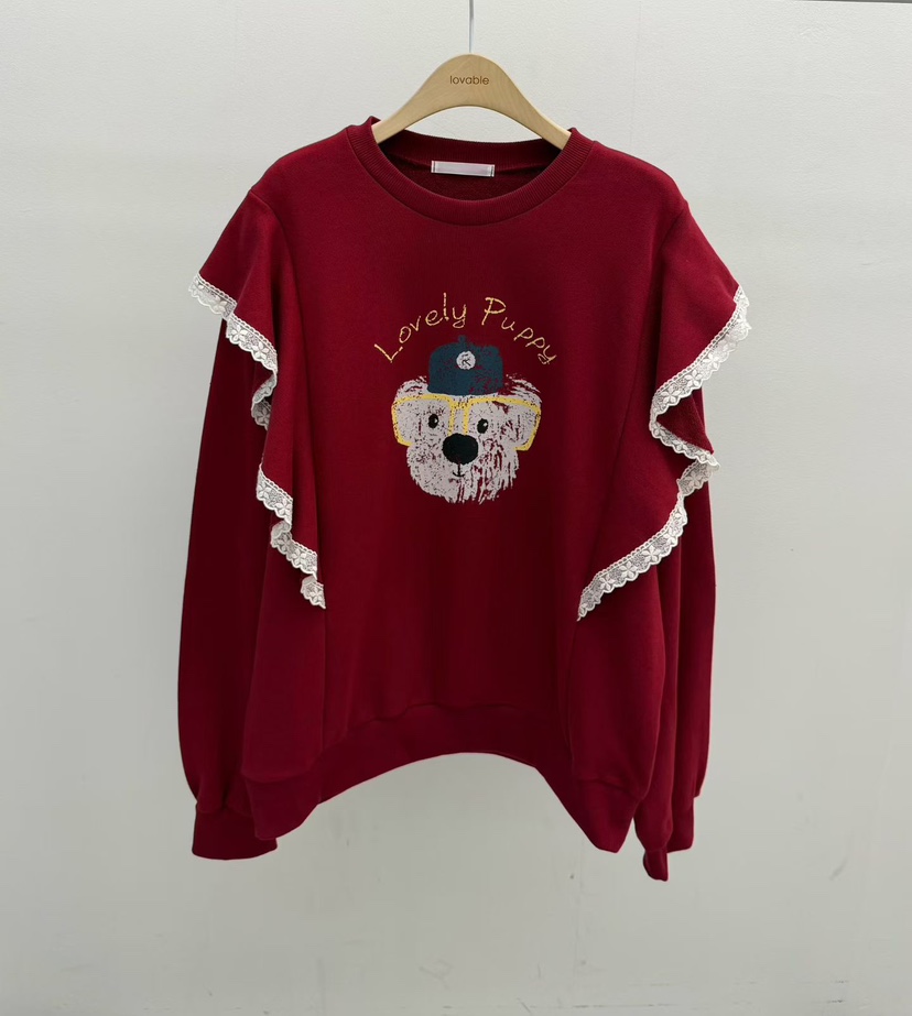 LOVABLE東大門㊣直郵女士新品推薦熱賣休閑真品人氣職業衛衣LOVABLE衛衣圖色1