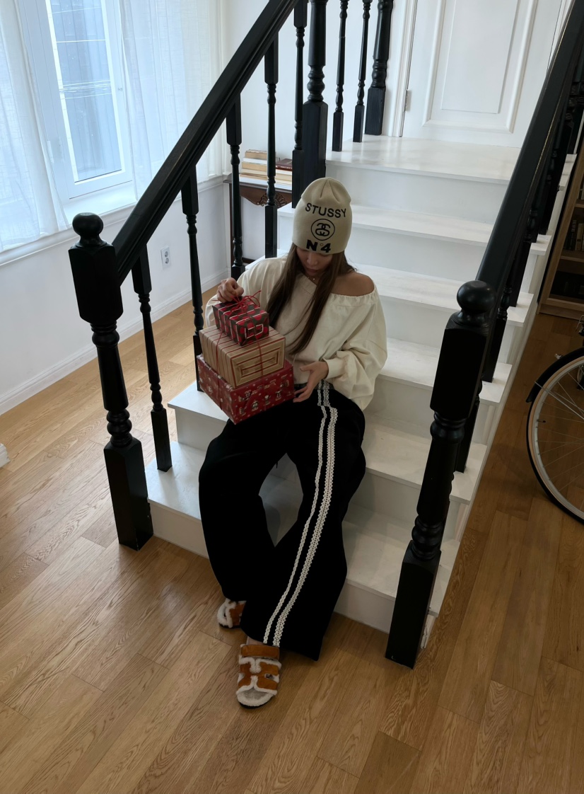 LOVE PULL韓國直郵㊣女士新款真品推薦職業休閑褲鉤針編織LOVE PULL休閑褲