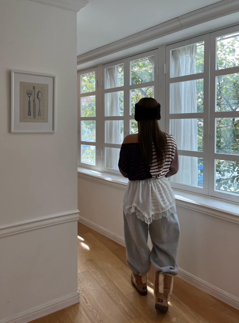 LOVE PULL韓國直郵㊣女士新款真品推薦職業休閑褲鉤針編織LOVE PULL休閑褲