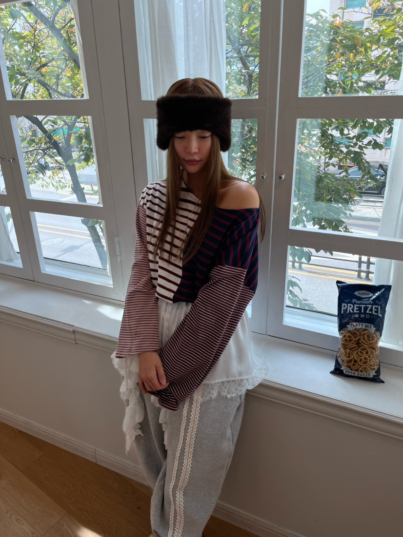 LOVE PULL韓國直郵㊣女士新款真品推薦職業休閑褲鉤針編織LOVE PULL休閑褲