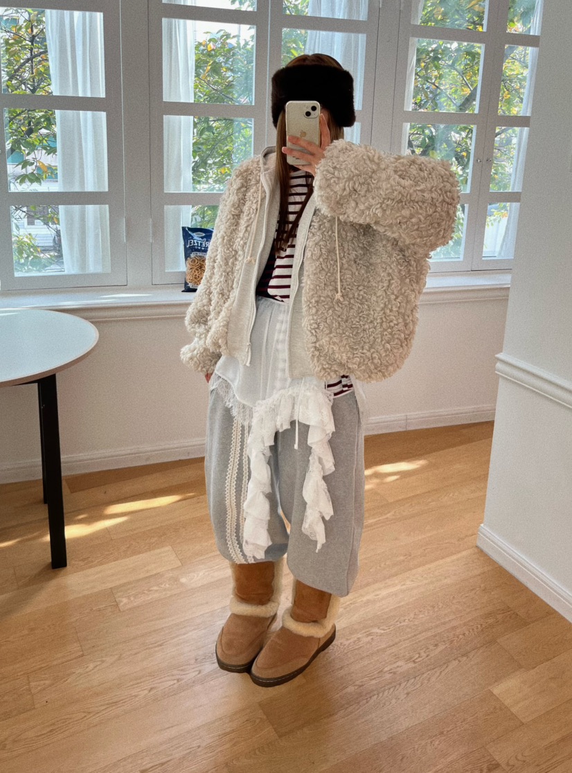 LOVE PULL韓國直郵㊣女士新款真品推薦職業休閑褲鉤針編織LOVE PULL休閑褲