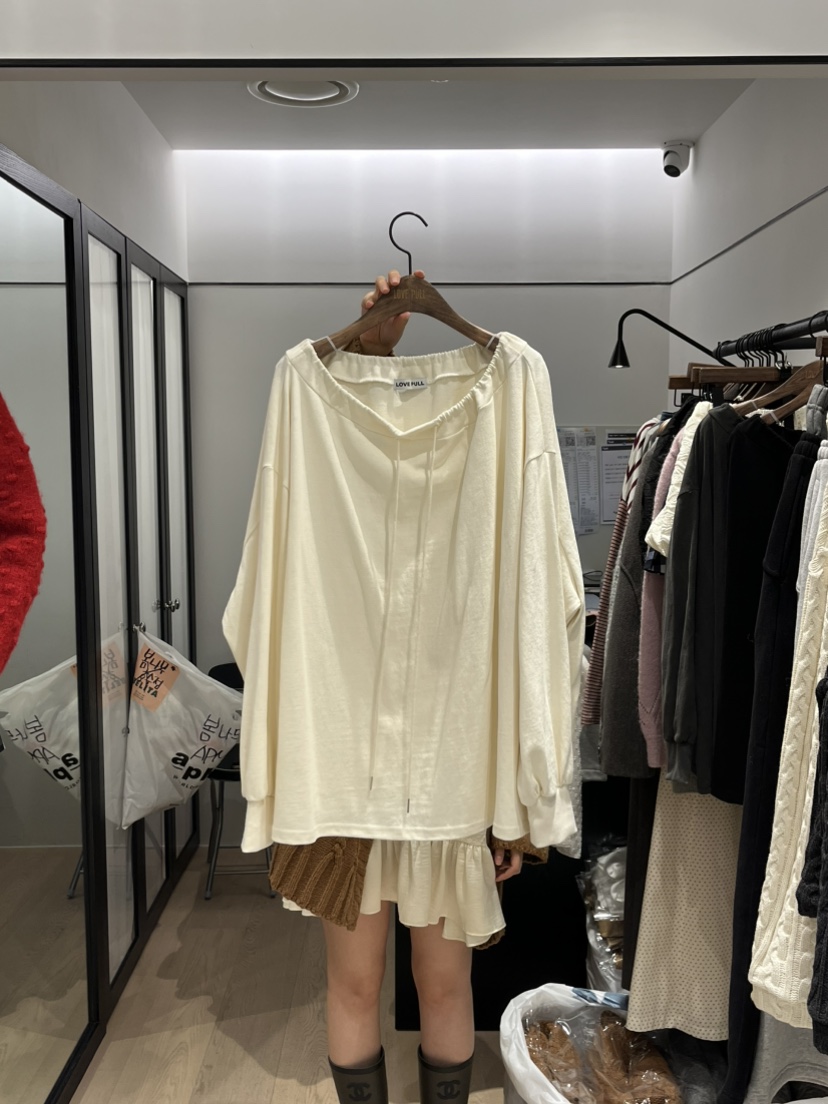 LOVE PULL東大門㊣直郵女士新品推薦25秋冬人氣休閑長袖T恤LOVE PULL長袖T恤圖色1