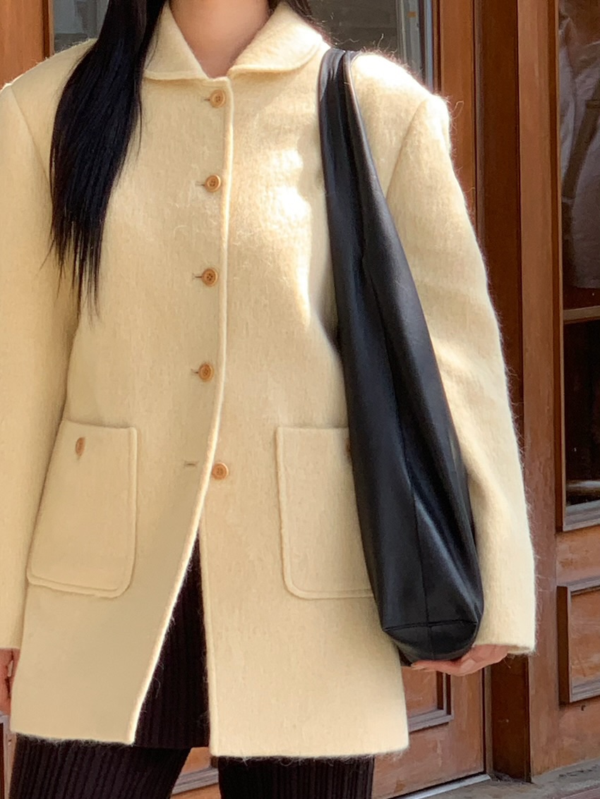 A Flan東大門㊣代購女士新款休閑熱賣人氣真品時尚中長款大衣A:FLAN EDITION中長款大衣