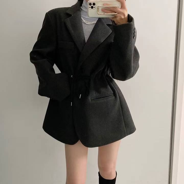 COME OPEN東大門㊣直郵女士新款推薦職業人氣25秋冬夾克羊毛COME OPEN/HAPER夾克