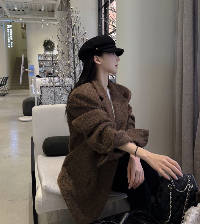 COME OPEN東大門㊣實拍女裝新款真品時尚推薦夾克含腰帶毛皮COME OPEN/HAPER夾克