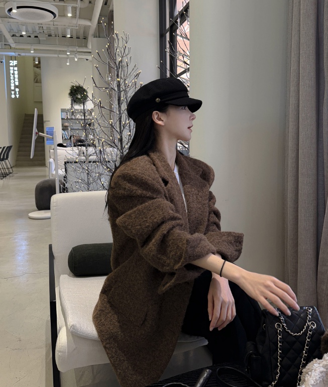 COME OPEN東大門㊣實拍女裝新款真品時尚推薦夾克含腰帶毛皮COME OPEN/HAPER夾克